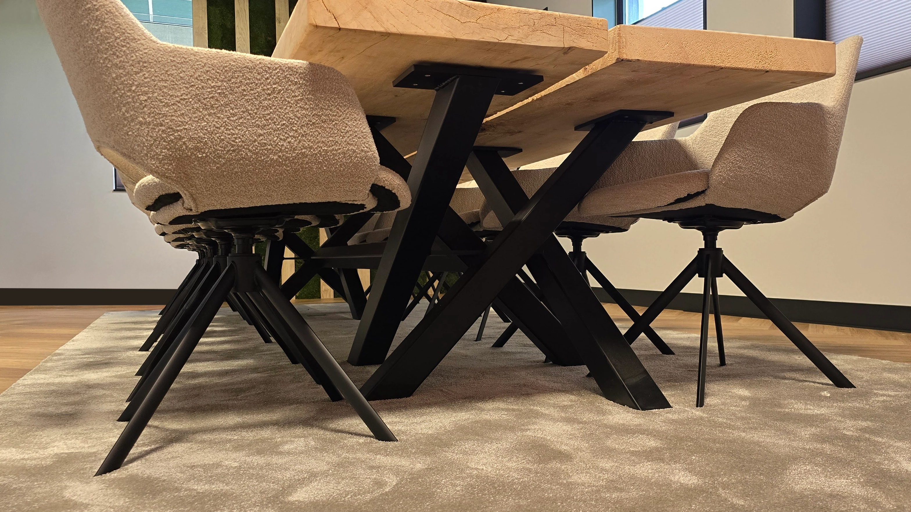 Tafel onderstel zwart staal poedercoating